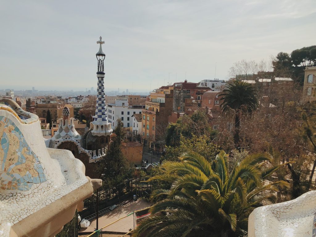 View from Park Güell with Kids