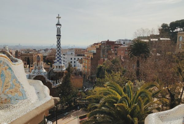 View from Park Güell with Kids